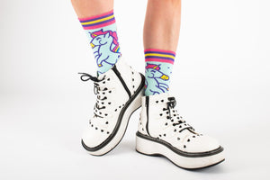 Cute Unicorn Calf Socks