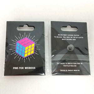 80s Magic Puzzle Cube Soft Enamel Pin
