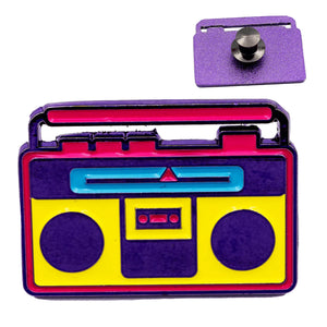 80s Boombox Soft Enamel Pin