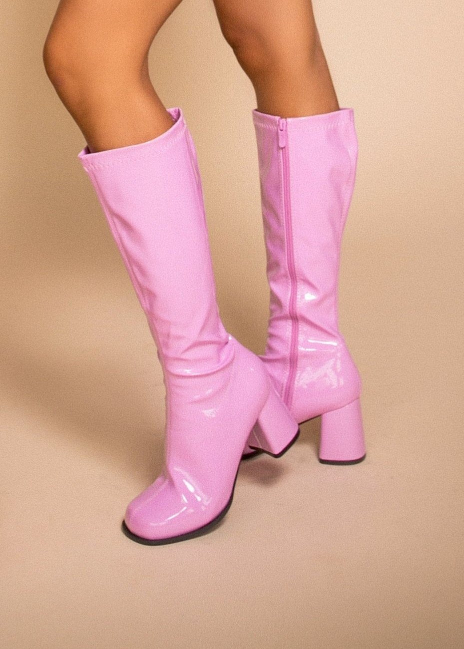 Classic Gogo Boots in Pink