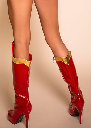 Superhero Girl Knee High Boots