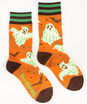 Retro Halloween Ghost Crew Socks