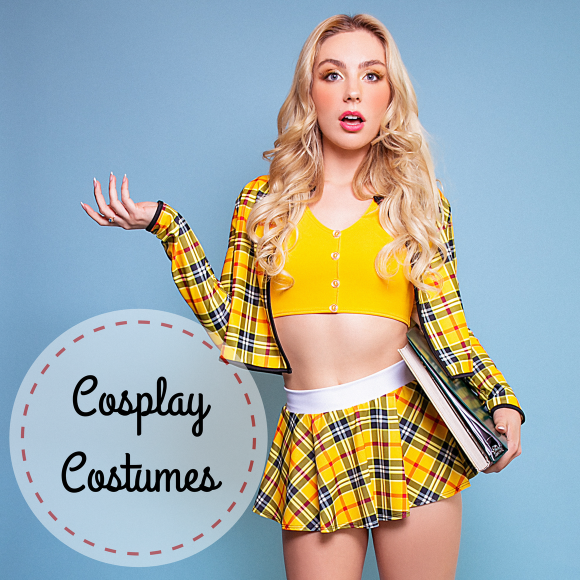 all costumes including cosplay and super heroes and villains