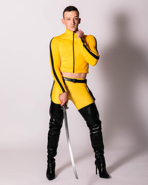 Killer Assassin Set with Jacket and Highwaist Leggings in Matte Lycra
