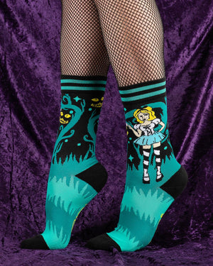 Storybook Alice's Adventures in Wonderland Socks