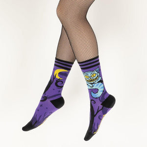 Storybook Cheshire Cat Calf Socks