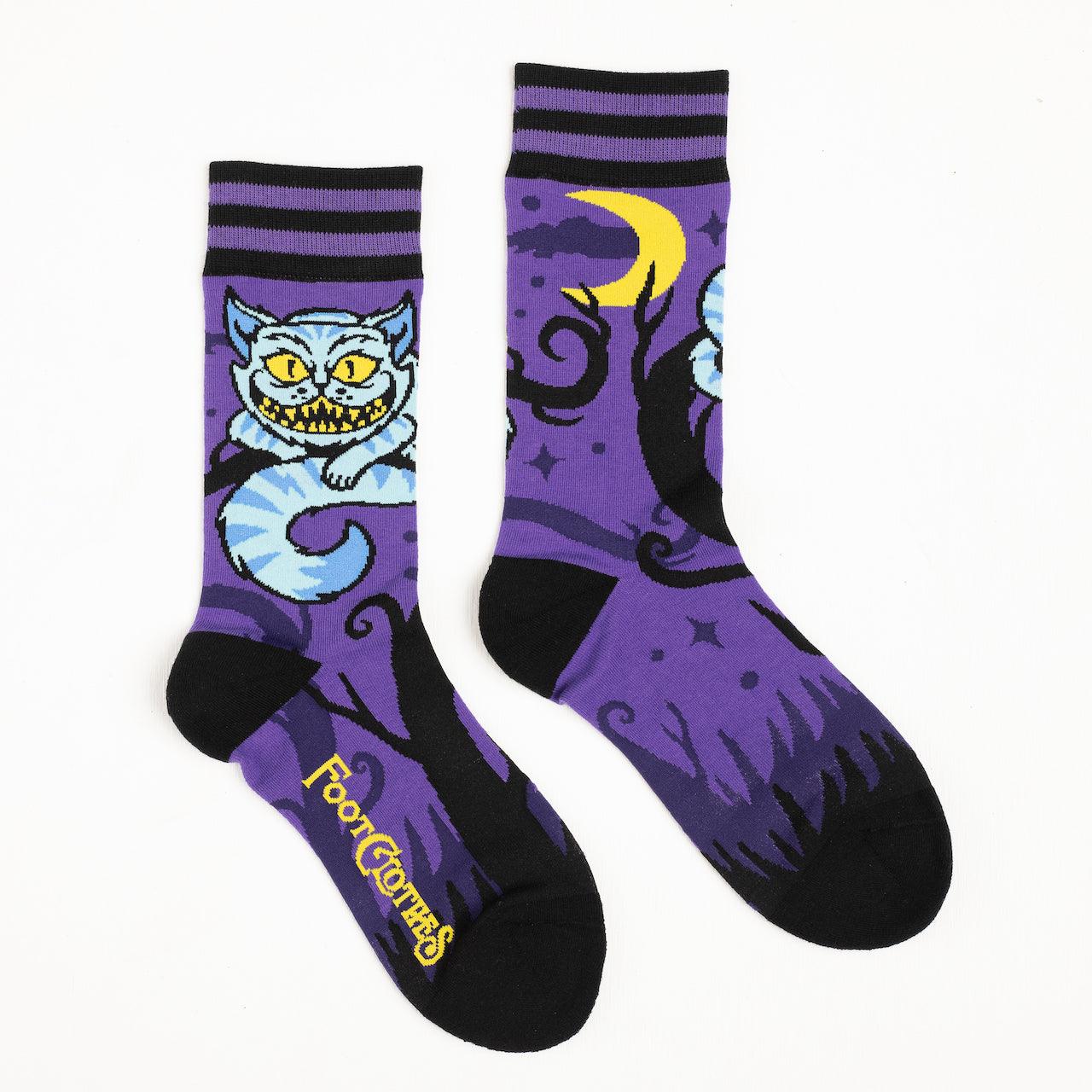 Storybook Cheshire Cat Calf Socks