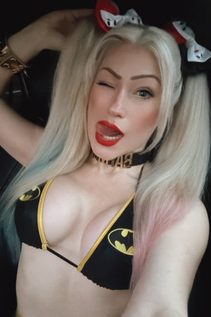 Dark Bat Hero Triangle Bikini Top