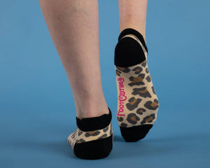 80s Leopard Print Ankle Socks