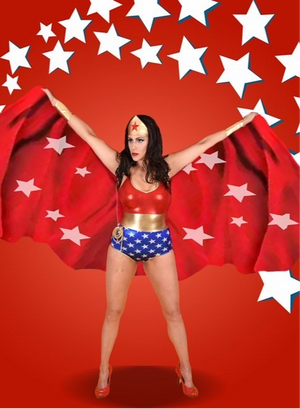 Star Superheroine Pin-Up Onepiece Costume