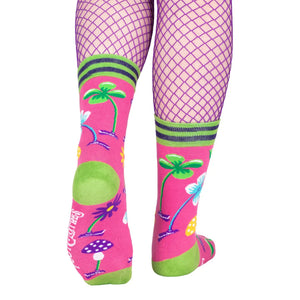 Trippy Clippies UV Reactive Crew Socks