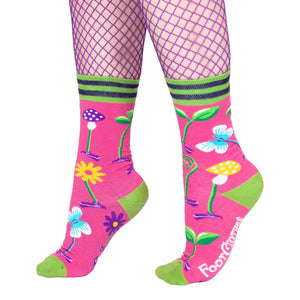 Trippy Clippies UV Reactive Crew Socks