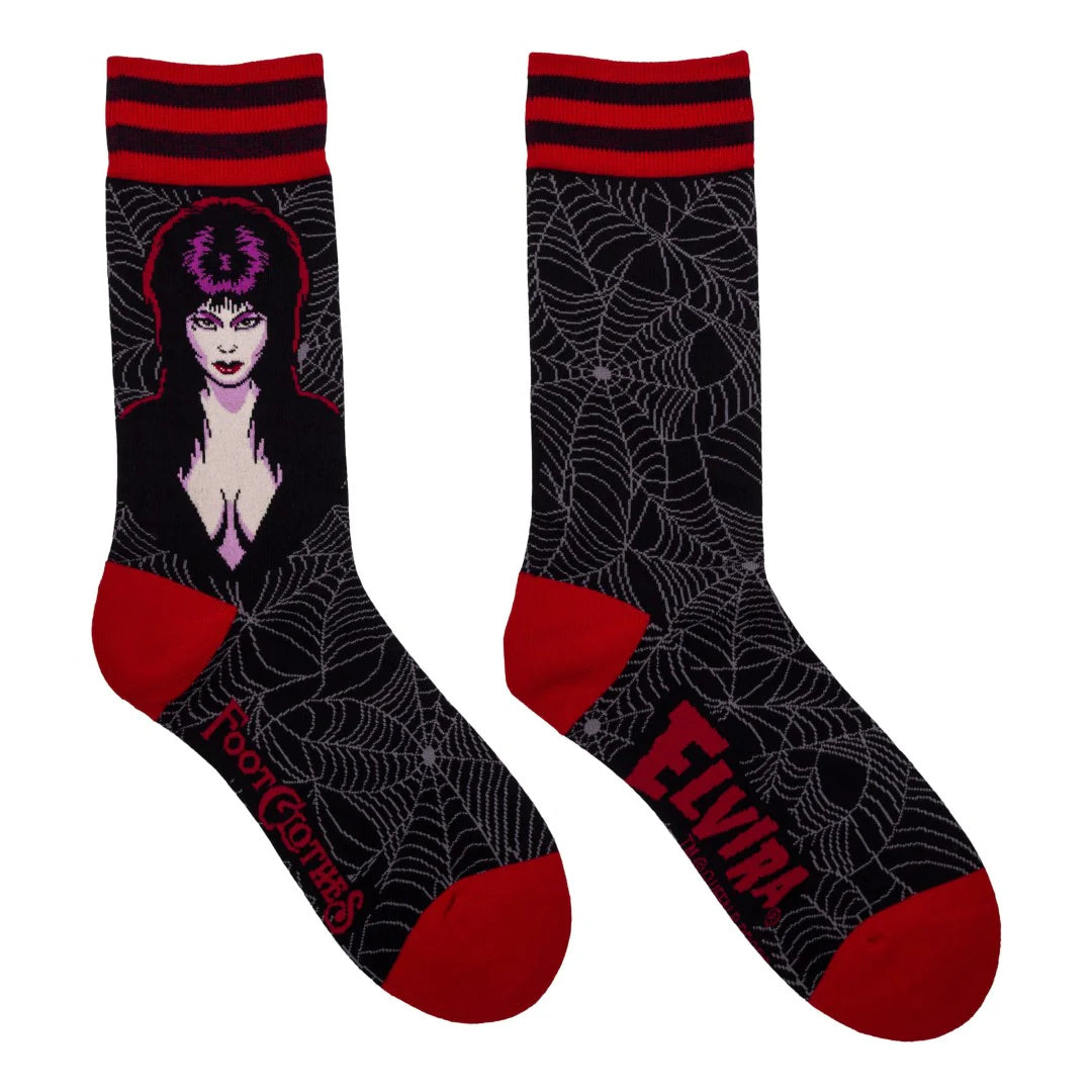 Elvira Mistress of the Dark Crew Socks