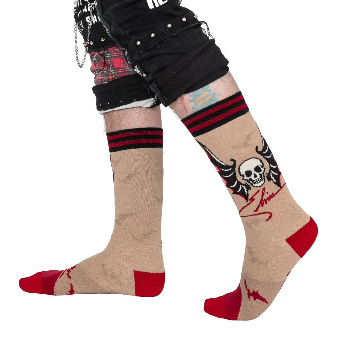 Elvira Cruel Ink Crew Socks