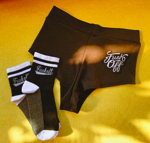 "F*ck Off" Ankle Tube Socks