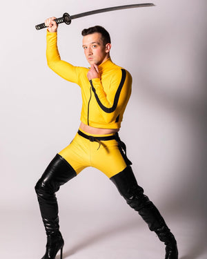 Killer Assassin Set with Jacket and Highwaist Leggings in Matte Lycra