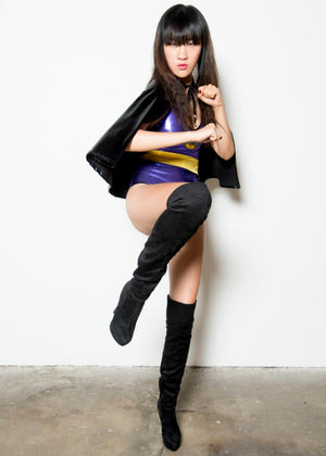 Purple Bat Hero Onepiece Costume