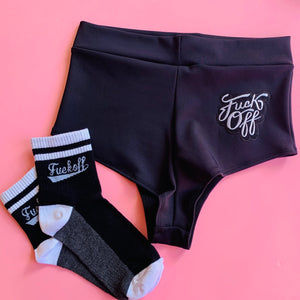 "F*ck Off" Ankle Tube Socks