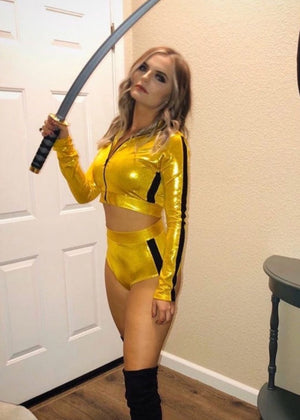 Killer Assassin Jacket in Metallic Lycra