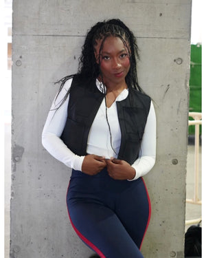 Space Rebel Costume Set with Top, Vest, and Pants