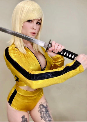 Killer Assassin Jacket in Metallic Lycra