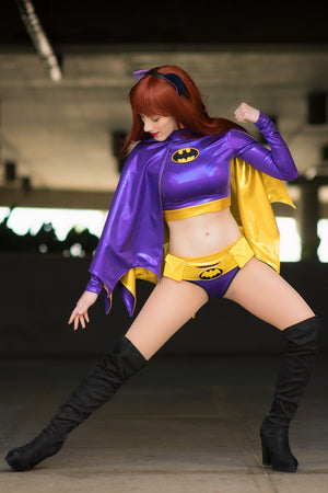 Purple Bat 4 piece Costume Set