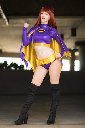 Purple Bat 4 piece Costume Set