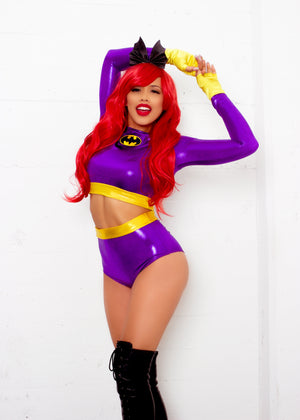 Purple Bat Hero Highwaist Scrunchback Bottoms