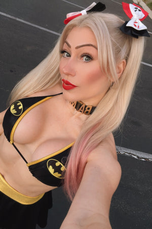 Dark Bat Hero Triangle Bikini Top