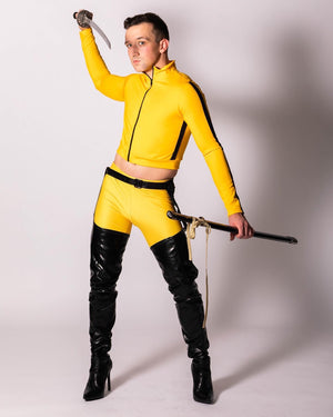 Killer Assassin Set with Jacket and Highwaist Leggings in Matte Lycra