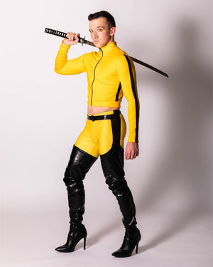 Killer Assassin Set with Jacket and Highwaist Leggings in Matte Lycra