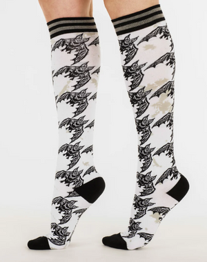 Goth Collection Batstooth Knee High Socks