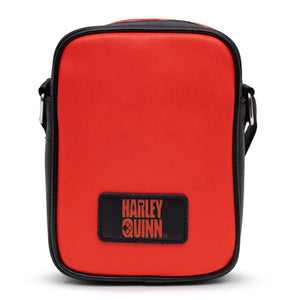 Harley Quinn Diamonds Red and Black Vegan Leather DC Comics Cross Body Bag
