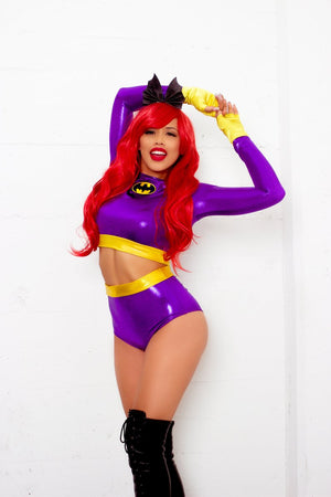 Purple Bat Hero Highwaist Scrunchback Bottoms