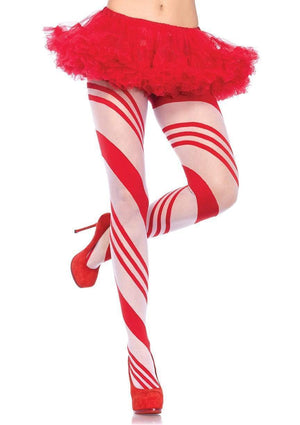 Sheer Candy Striped Tights