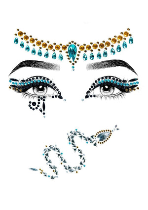 Cleopatra Rhinestone Stick-On Jewels