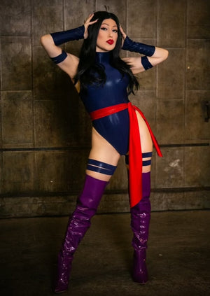 Telekinetic Assassin Costume Thongback Onepiece in Navy