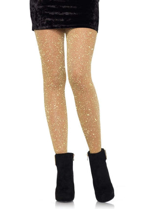 Glitter Shimmer Tights in Gold