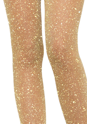 Glitter Shimmer Tights in Gold