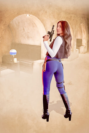 Space Rebel Costume Set with Top, Vest, and Pants