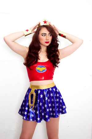 Star Superheroine Circle Skirt