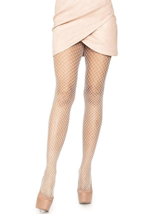 Industrial Net Tights in White
