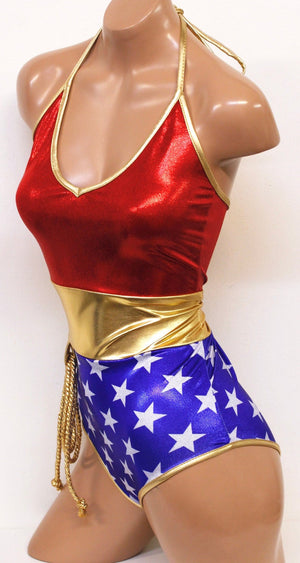 Star Superheroine Pin-Up Onepiece Costume