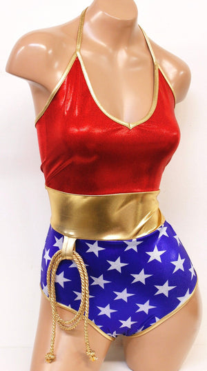 Star Superheroine Pin-Up Onepiece Costume