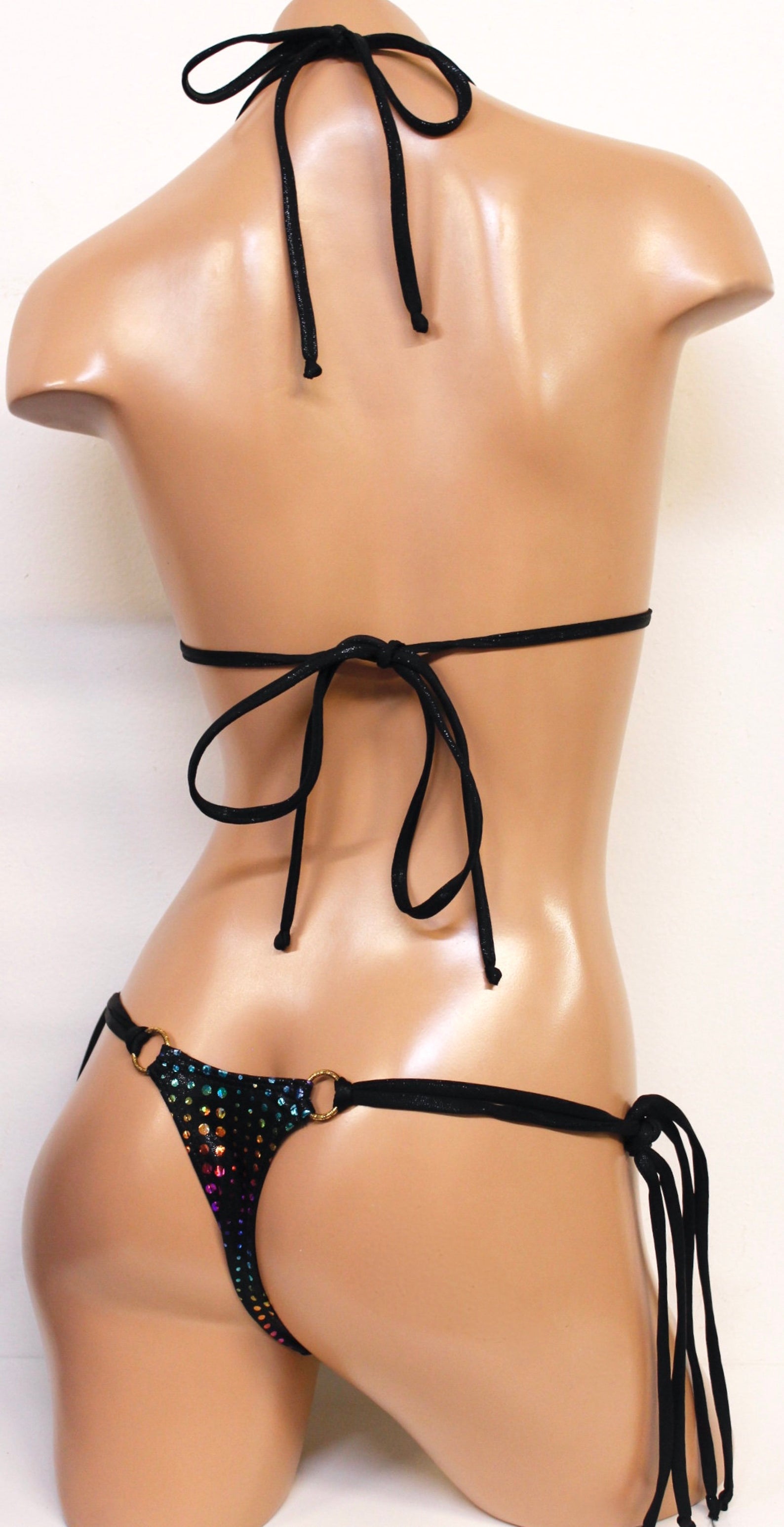 80s Rainbow Triangle Bikini Top - The Sugarpuss Collection